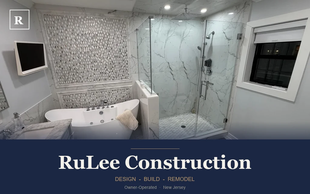 RuLee Construction owner-operated NJ construction portfolio site preview